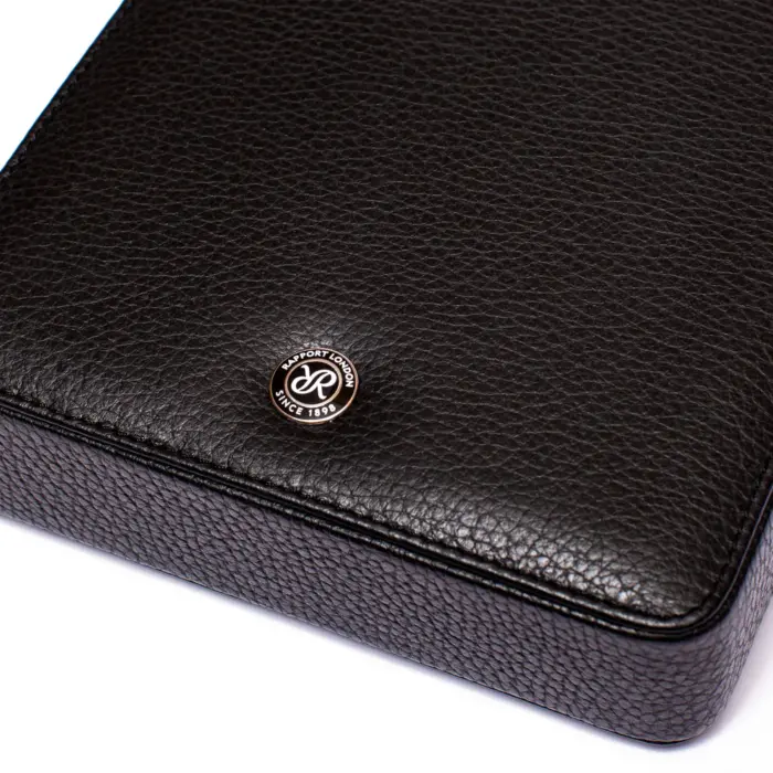 rapport 2 piece watch slipcase berkeley black d170 02 Watch Winders, Watch Boxes & Watch Safes Rapport 2 Piece Watch Slipcase Berkeley Black D170