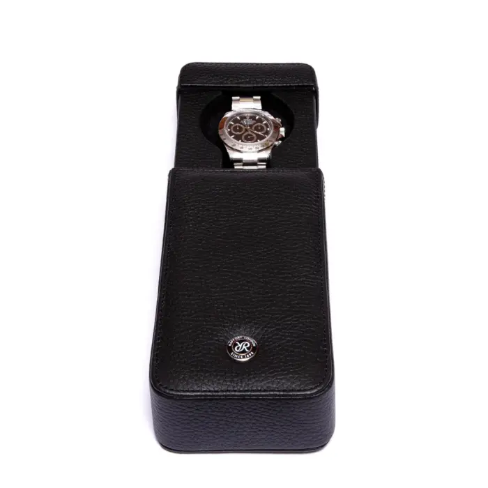 rapport single watch slipcase berkeley black d160 Watch Winders, Watch Boxes & Watch Safes Rapport Single Watch Slipcase Berkeley Black D160