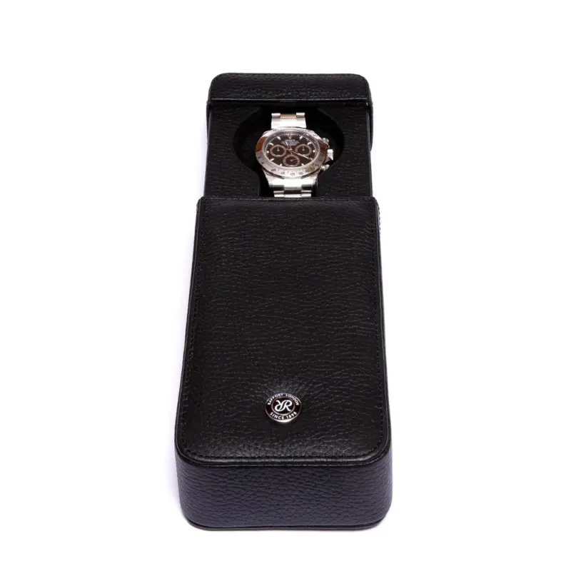 rapport single watch slipcase berkeley black d160 Watch Winders, Watch Boxes & Watch Safes Watch Winders, Watch Boxes & Watch Safes