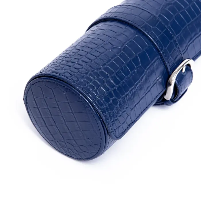 rapport three watch roll brompton blue d166 2 Watch Winders, Watch Boxes & Watch Safes Rapport Three Watch Roll Brompton Blue D166