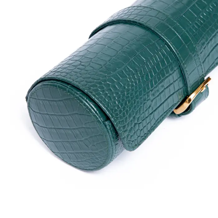 rapport three watch roll brompton green d168 2 Watch Winders, Watch Boxes & Watch Safes Rapport Three Watch Roll Brompton Green D168