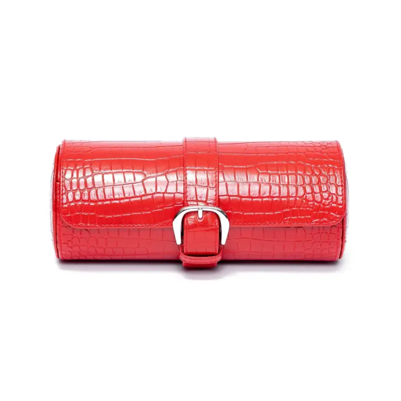 rapport three watch roll brompton red d167 Watch Winders, Watch Boxes & Watch Safes Watch Winders, Watch Boxes & Watch Safes