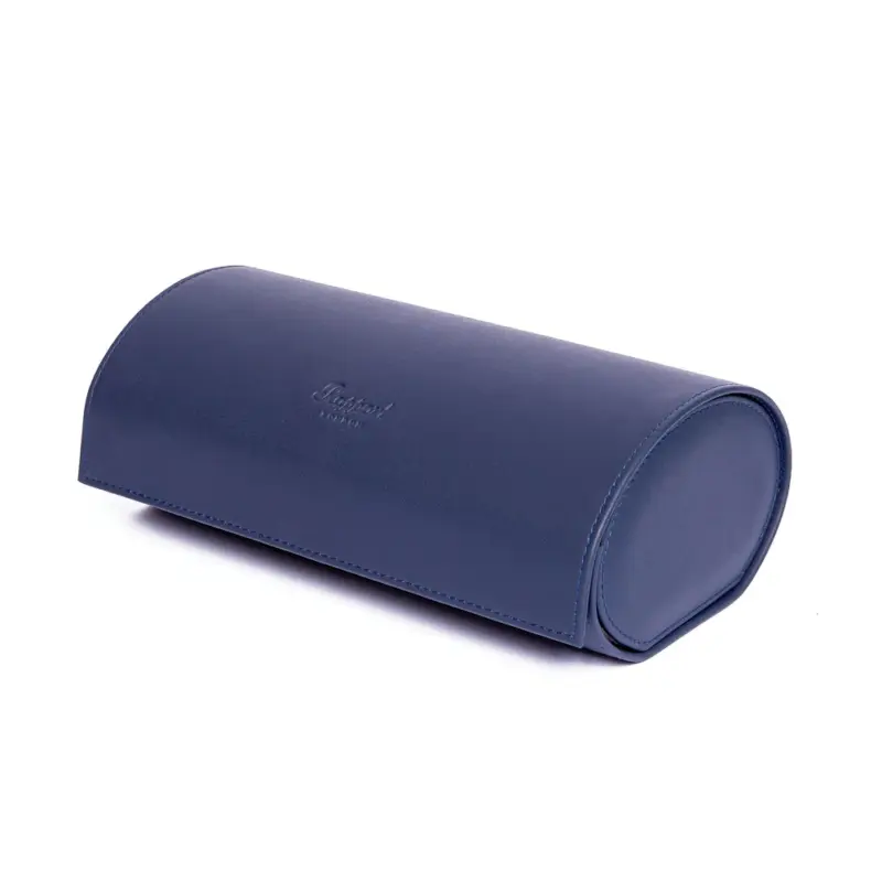 rapport three watch roll hyde park navy blue d286 02 Watch Winders, Watch Boxes & Watch Safes Rapport Three Watch Roll Hyde Park Navy Blue D286