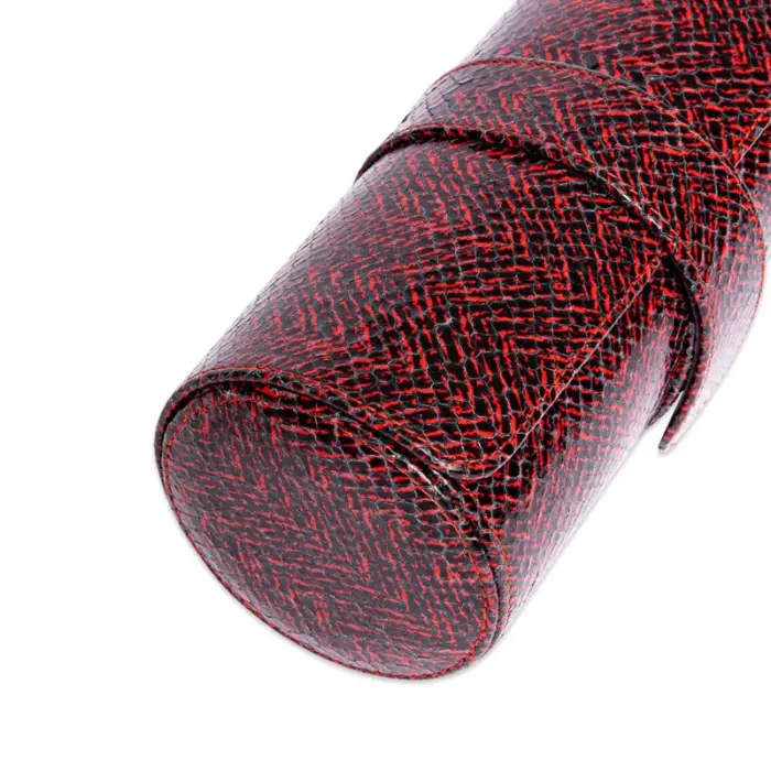 rapport three watch roll marlow red d149 03 Watch Winders, Watch Boxes & Watch Safes Rapport Three Watch Roll Marlow Red D149