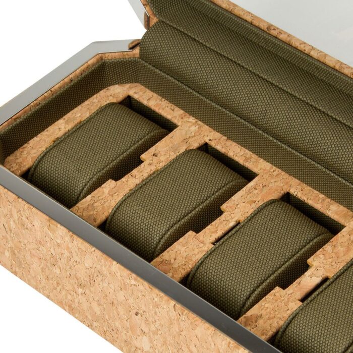 wolf 4 piece watch box cortica cork 668261 detail Watch Winders, Watch Boxes & Watch Safes Wolf 4 Piece Watch Box Cortica Cork 668261