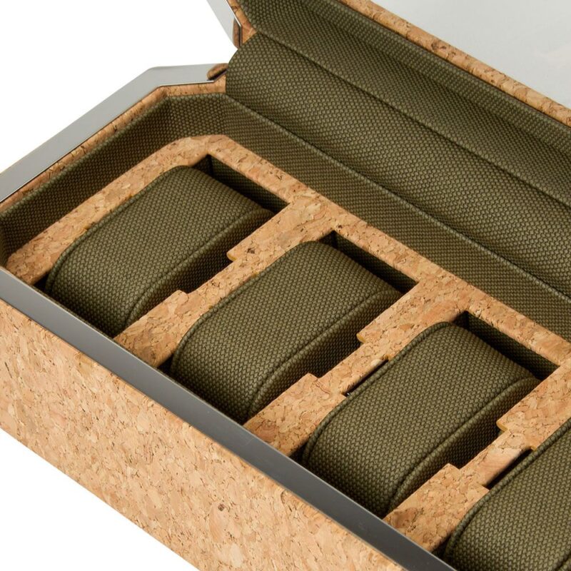 wolf 4 piece watch box cortica cork 668261 detail Watch Winders, Watch Boxes & Watch Safes Wolf 8 Piece Watch Box Cortica