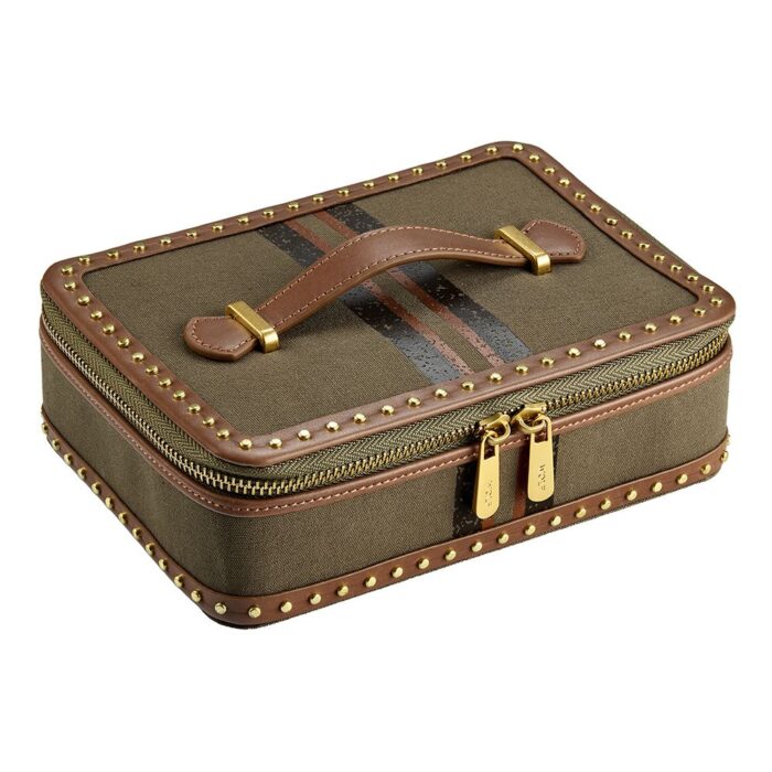 wolf travel zip jewellery case ida khaki 00 Watch Winders, Watch Boxes & Watch Safes WOLF Travel Zip Jewellery Case Ida Khaki