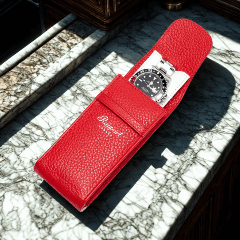 rapport portobello watch pouch red Watch Winders, Watch Boxes & Watch Safes Watch Winders, Watch Boxes & Watch Safes