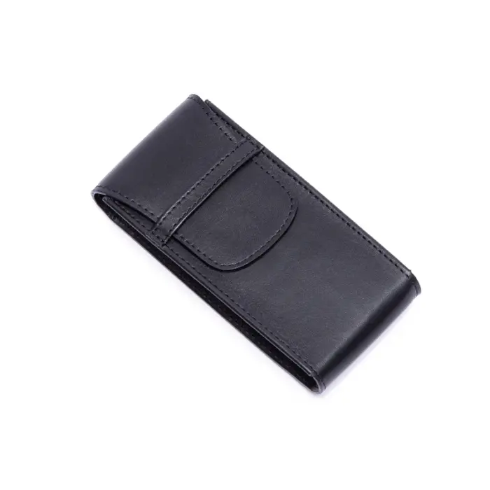 rapport single watch pouch in leather hyde park black 01 Watch Winders, Watch Boxes & Watch Safes Rapport Single Watch Pouch in Leather Hyde Park Black