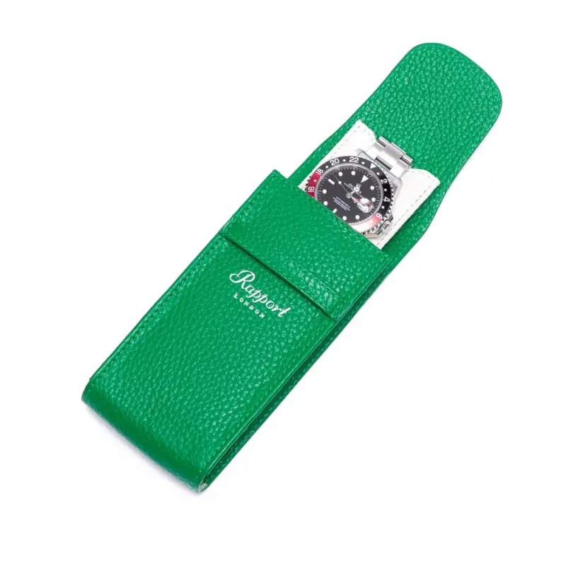 rapport single watch pouch portobello green Watch Winders, Watch Boxes & Watch Safes Watch Winders, Watch Boxes & Watch Safes