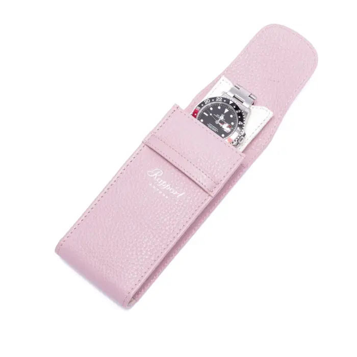 rapport single watch pouch portobello pink Watch Winders, Watch Boxes & Watch Safes Rapport Single Watch Pouch Portobello Pink