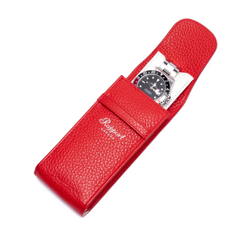 rapport single watch pouch portobello red Watch Winders, Watch Boxes & Watch Safes Watch Winders, Watch Boxes & Watch Safes