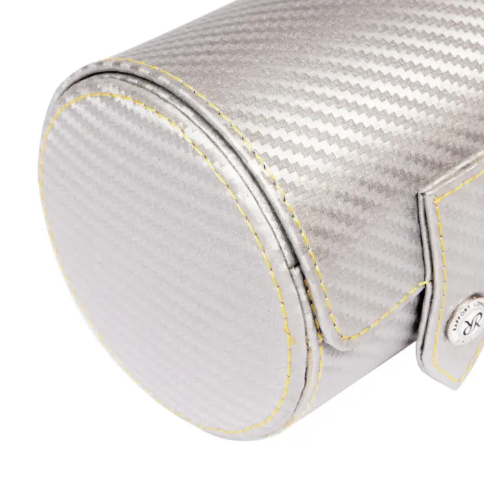 rapport single watch roll carbon silver 1 Watch Winders, Watch Boxes & Watch Safes Rapport Single Watch Roll Carbon Silver