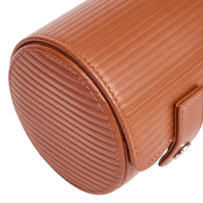 rapport single watch roll nova tan detail Watch Winders, Watch Boxes & Watch Safes Rapport Single Watch Roll Nova Tan