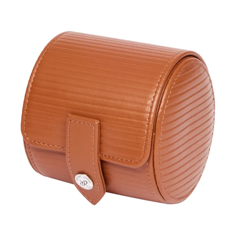 rapport single watch roll nova tan side Watch Winders, Watch Boxes & Watch Safes Rapport Single Watch Roll Nova Tan