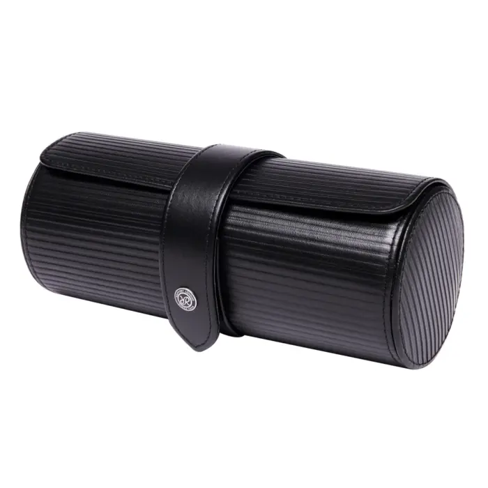 rapport three watch roll nova black side Watch Winders, Watch Boxes & Watch Safes Rapport Three Watch Roll Nova Black