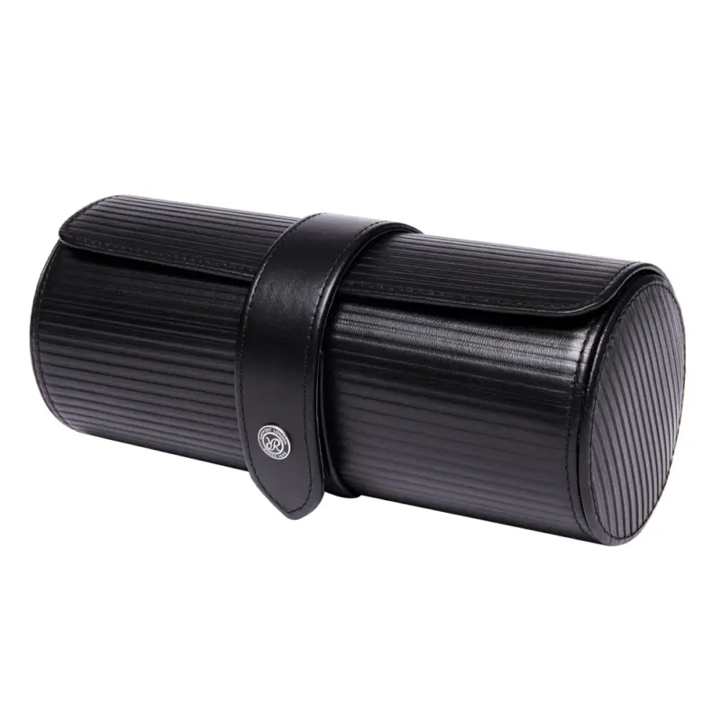rapport three watch roll nova black side Watch Winders, Watch Boxes & Watch Safes Rapport Three Watch Roll Nova Black