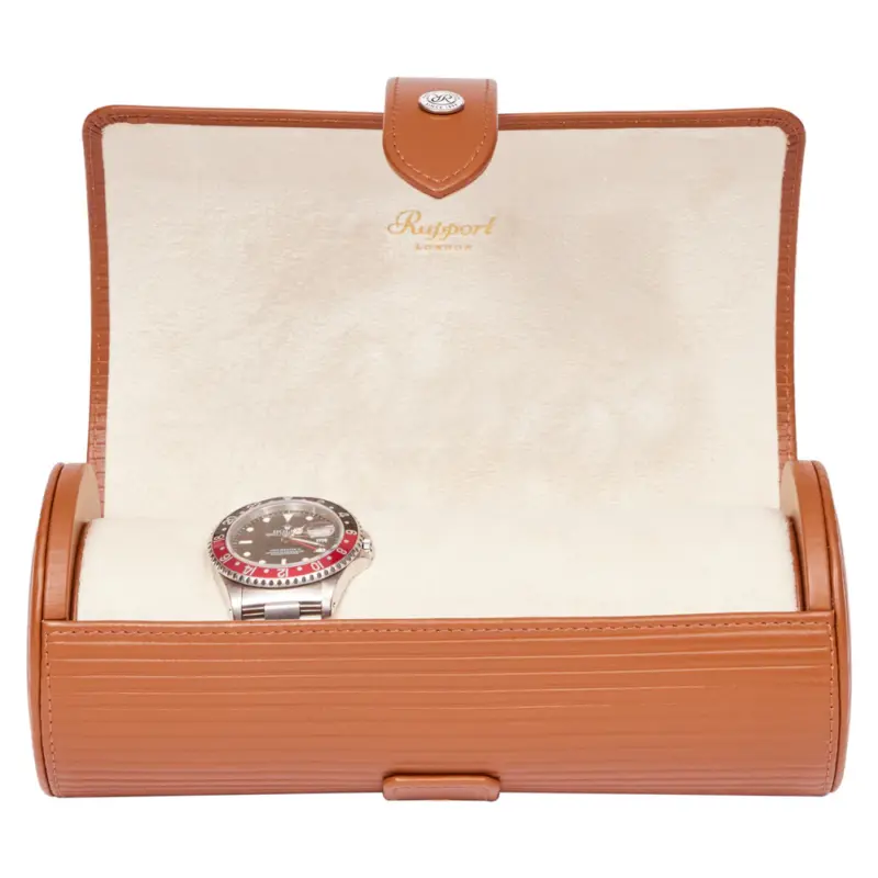 rapport three watch roll nova tan 01 Watch Winders, Watch Boxes & Watch Safes Watch Winders, Watch Boxes & Watch Safes