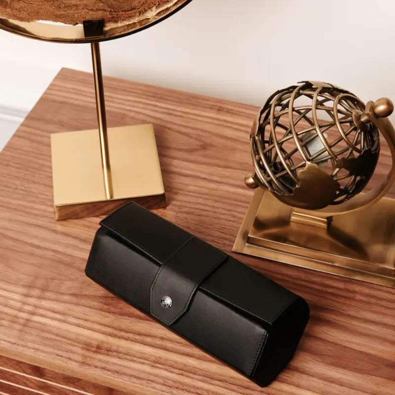 rapport three watch roll vantage black 00 Watch Winders, Watch Boxes & Watch Safes Rapport Three Watch Roll Vantage Black