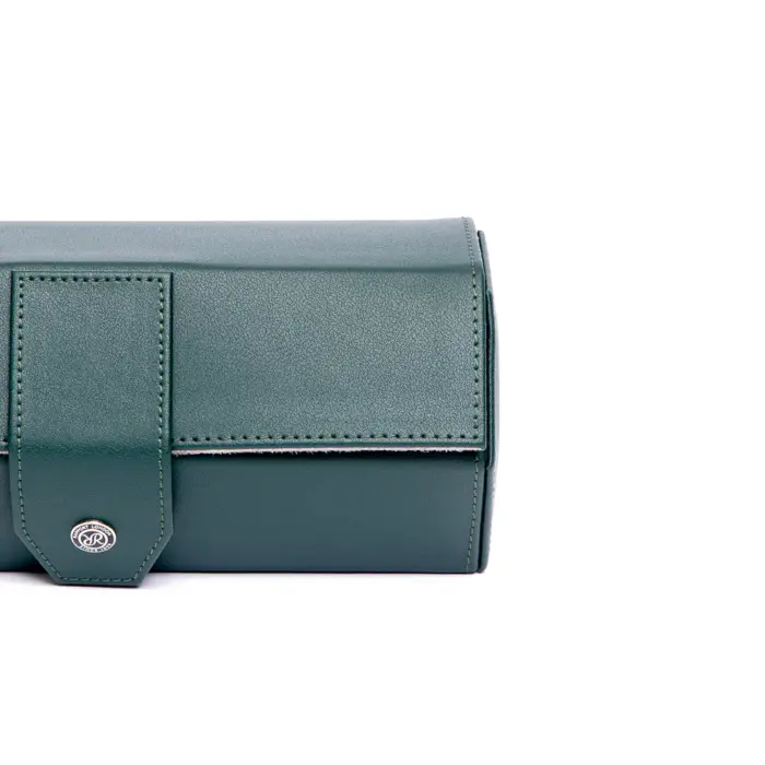 rapport three watch roll vantage green 02 Watch Winders, Watch Boxes & Watch Safes Rapport Three Watch Roll Vantage Green