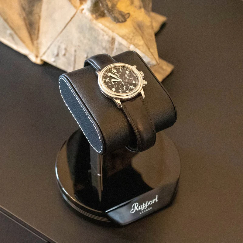rapport watch stand formula black silver 03 Watch Winders, Watch Boxes & Watch Safes Watch Winders, Watch Boxes & Watch Safes
