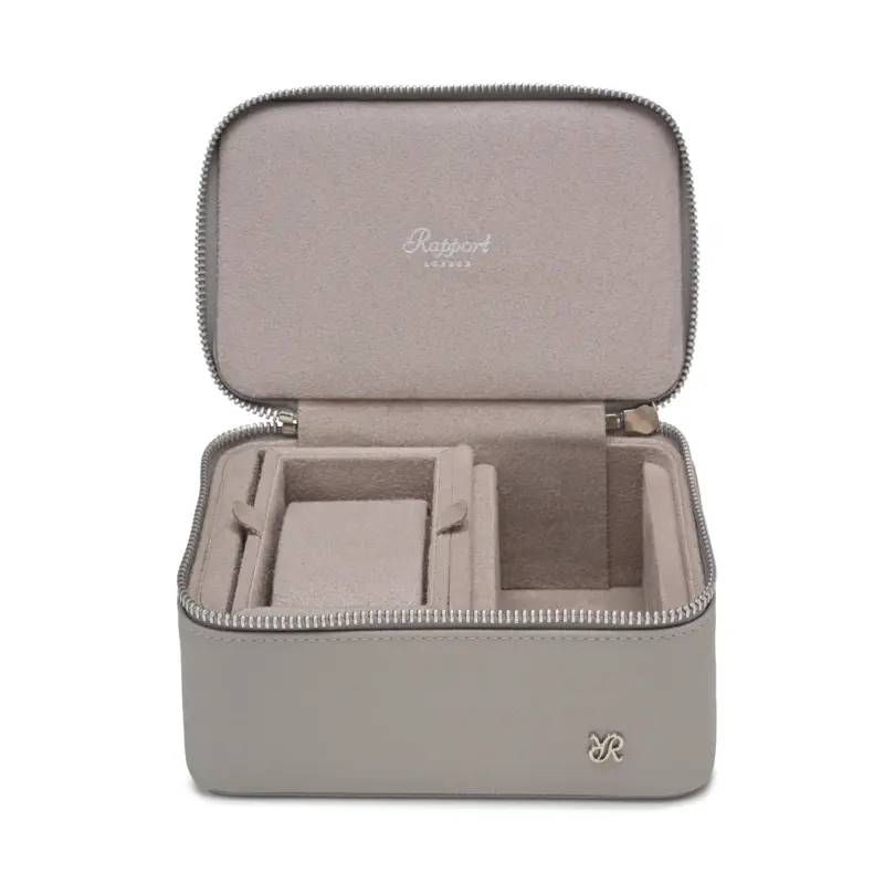 rapport watch travel zip case via grey Watch Winders, Watch Boxes & Watch Safes Watch Winders, Watch Boxes & Watch Safes