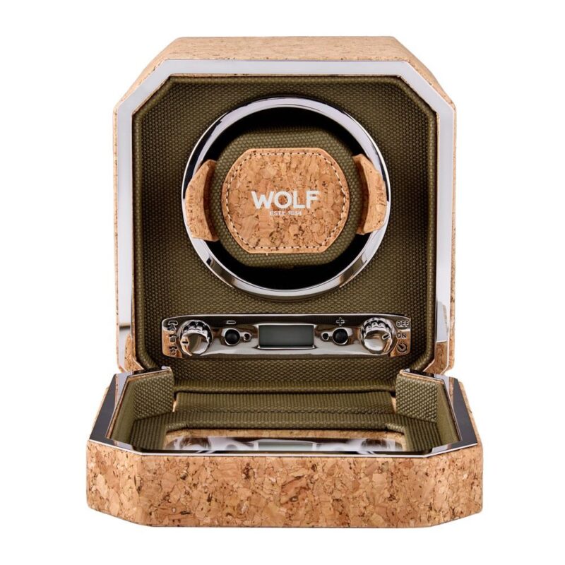 wolf cortica single watch winder ii front Watch Winders, Watch Boxes & Watch Safes Watch Winders, Watch Boxes & Watch Safes