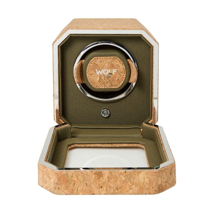 wolf cortica single watch winder open Watch Winders, Watch Boxes & Watch Safes WOLF Cortica Single Watch Winder
