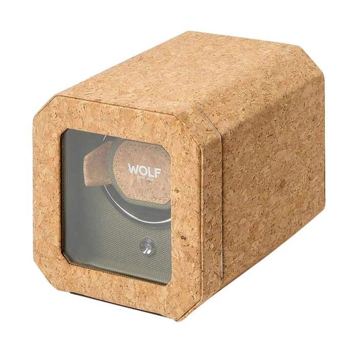wolf cortica single watch winder side Watch Winders, Watch Boxes & Watch Safes WOLF Cortica Single Watch Winder