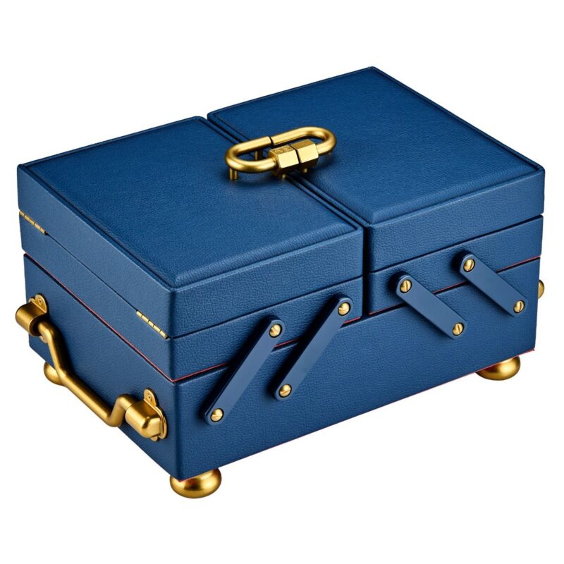 wolf jewelry box marla aaron baby everything box navy 01 Watch Winders, Watch Boxes & Watch Safes WOLF Jewelry Box Marla Aaron Baby Everything Box Navy