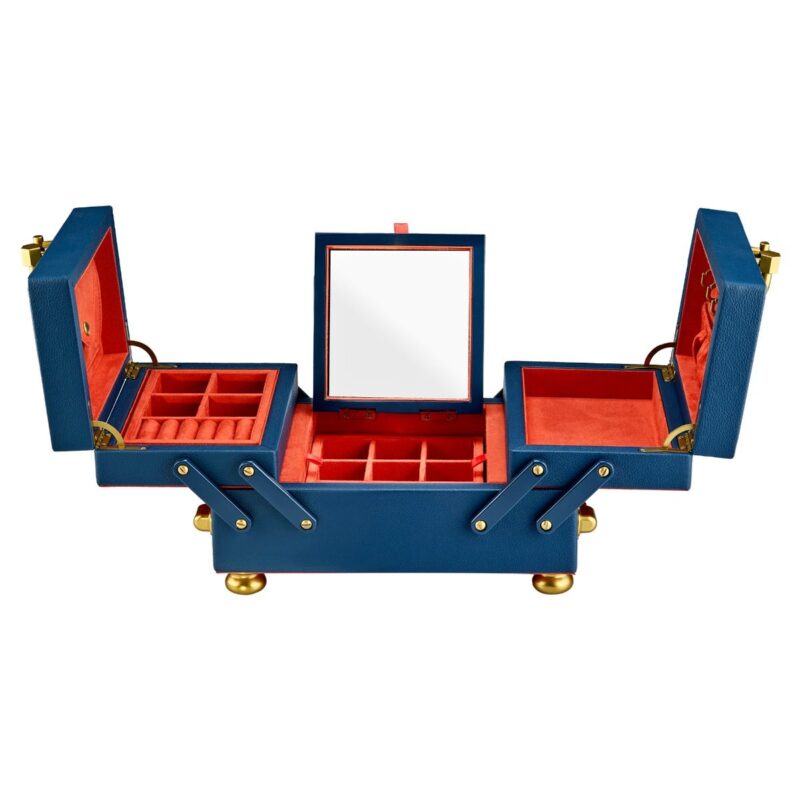 wolf jewelry box marla aaron baby everything box navy 03 Watch Winders, Watch Boxes & Watch Safes WOLF Jewelry Box Marla Aaron Baby Everything Box Navy