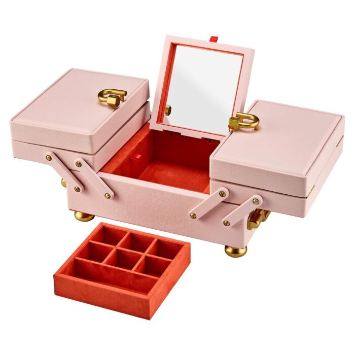 wolf jewelry box marla aaron baby everything box pink 01 Watch Winders, Watch Boxes & Watch Safes WOLF Jewelry Box Marla Aaron Baby Everything Box Pink