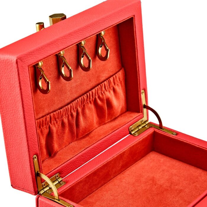 wolf jewelry box marla aaron baby everything box red detail1 Watch Winders, Watch Boxes & Watch Safes WOLF Jewelry Box Marla Aaron Baby Everything Box Red