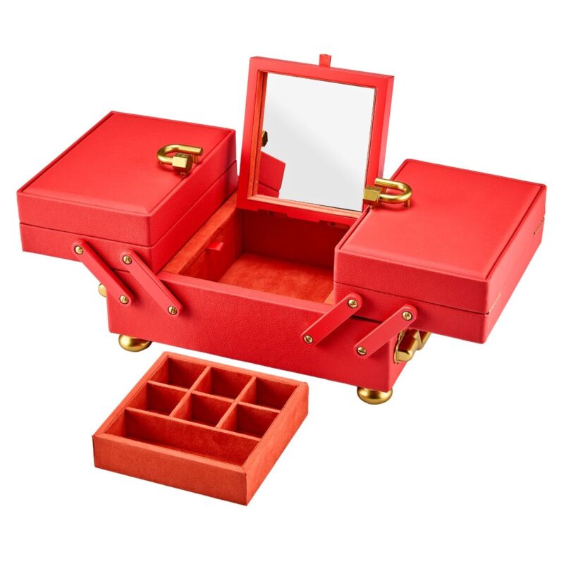 wolf jewelry box marla aaron baby everything box red open Watch Winders, Watch Boxes & Watch Safes Watch Winders, Watch Boxes & Watch Safes
