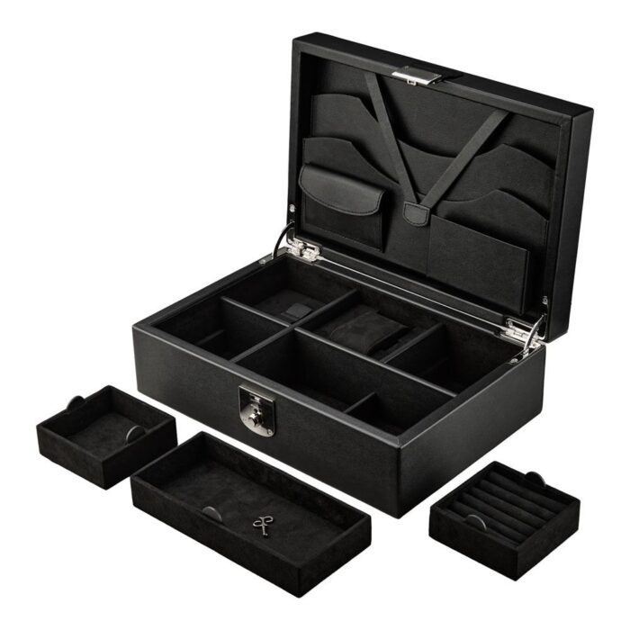 wolf philipp watch jewellery lifestyle box black 04 Watch Winders, Watch Boxes & Watch Safes WOLF Philipp Watch & Jewellery Lifestyle Box Black