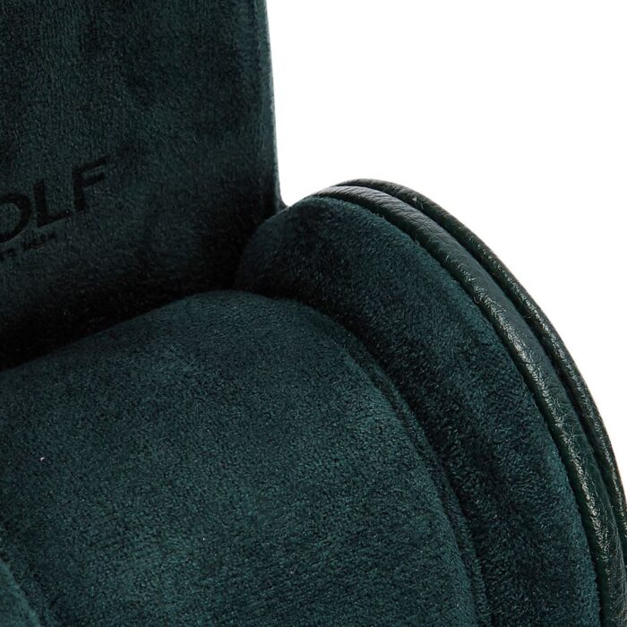 wolf single watch roll british racing green detail Watch Winders, Watch Boxes & Watch Safes WOLF Single Watch Roll British Racing Green