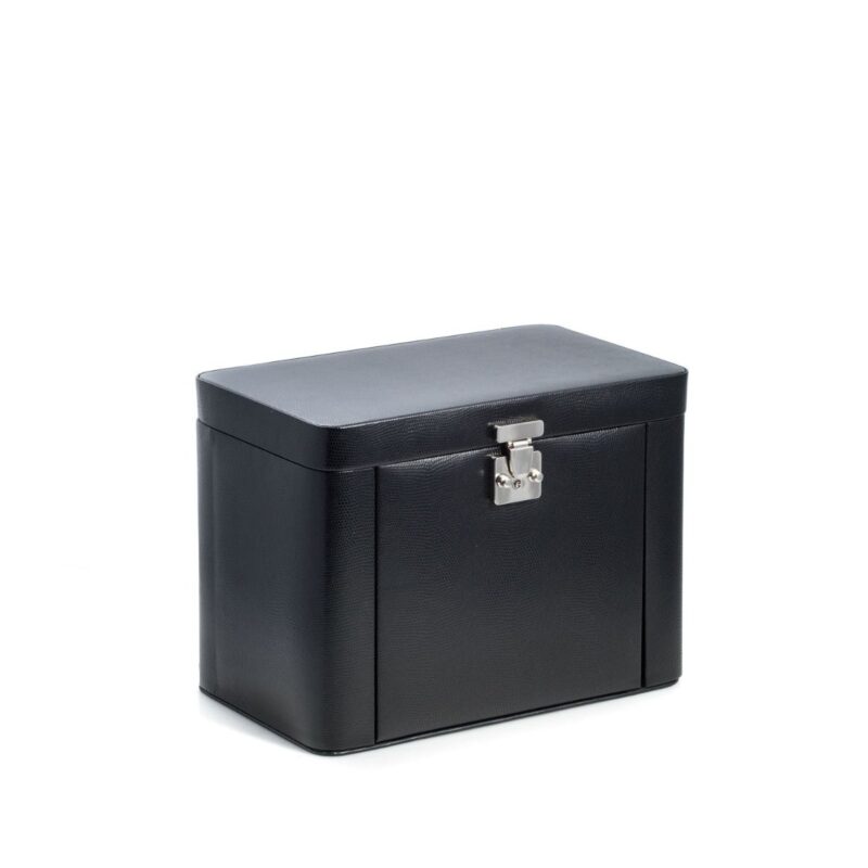 bey berk 4 level jewelry box black lizard leather Watch Winders, Watch Boxes & Watch Safes Watch Winders, Watch Boxes & Watch Safes