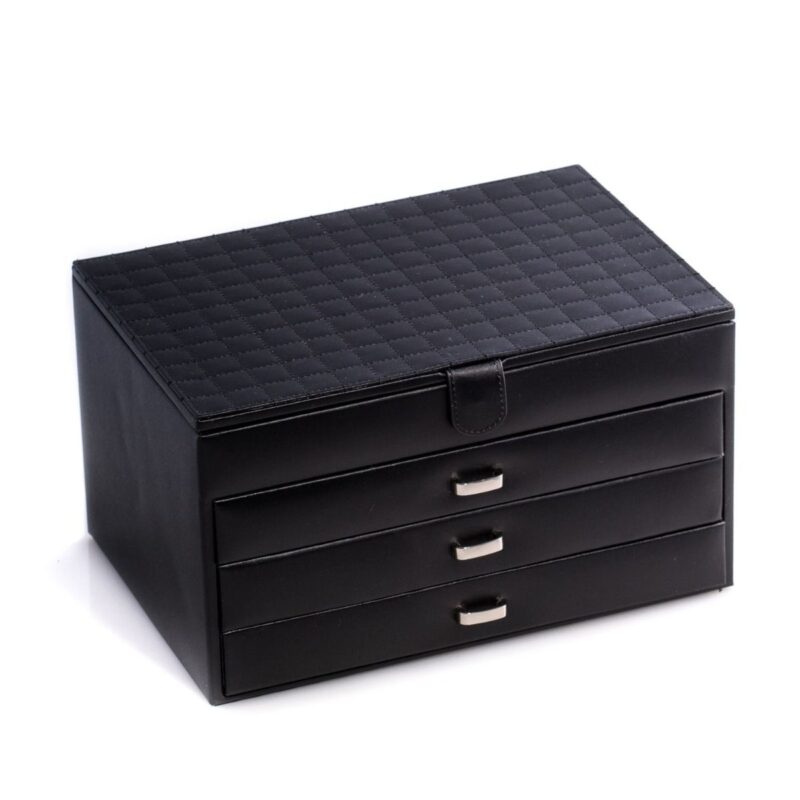 bey berk jewelry box black leather 00 Watch Winders, Watch Boxes & Watch Safes Watch Winders, Watch Boxes & Watch Safes