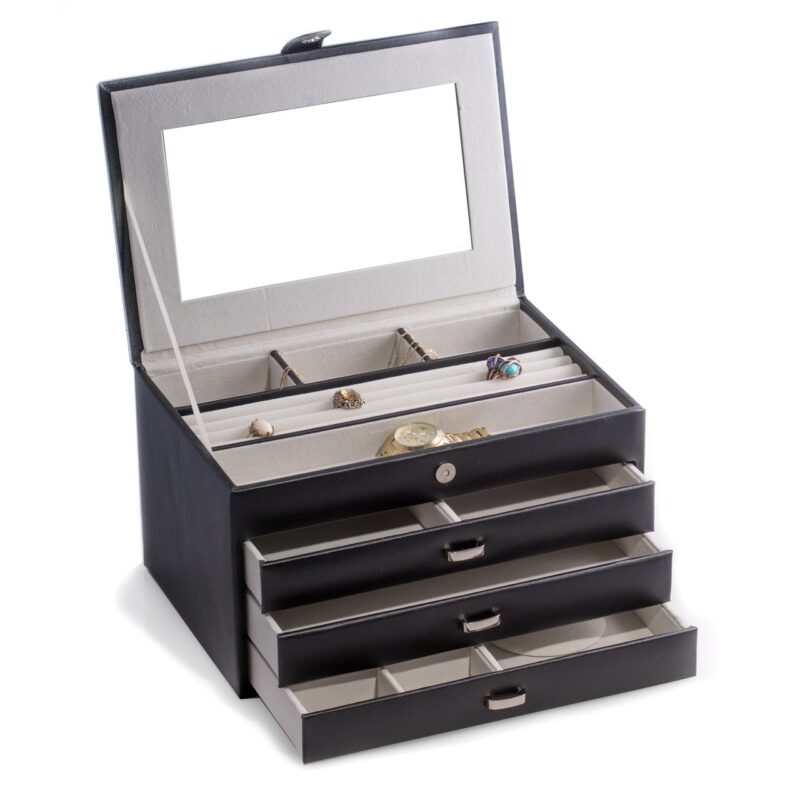 bey berk jewelry box black leather Watch Winders, Watch Boxes & Watch Safes Watch Winders, Watch Boxes & Watch Safes
