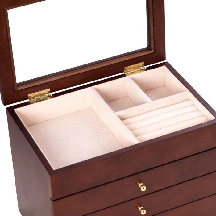 bey berk jewelry box harriet rosewood 02 Watch Winders, Watch Boxes & Watch Safes Bey Berk Jewelry Box Harriet Rosewood