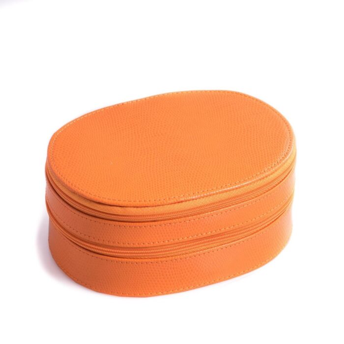 bey berk jewelry case lizard leather camille orange Watch Winders, Watch Boxes & Watch Safes Bey Berk Jewelry Case Lizard Leather Camille Orange