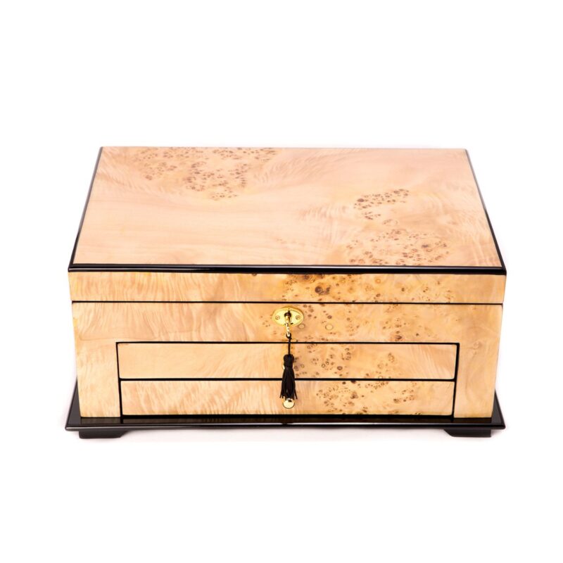 bey berk jewelry chest birdseye maple lacquered wood Watch Winders, Watch Boxes & Watch Safes Watch Winders, Watch Boxes & Watch Safes