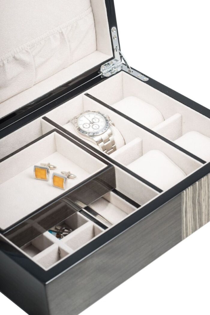 bey berk valet box jewelry box easton ash wood 0000 Watch Winders, Watch Boxes & Watch Safes Bey Berk Valet Box Jewelry Box Easton Ash Wood