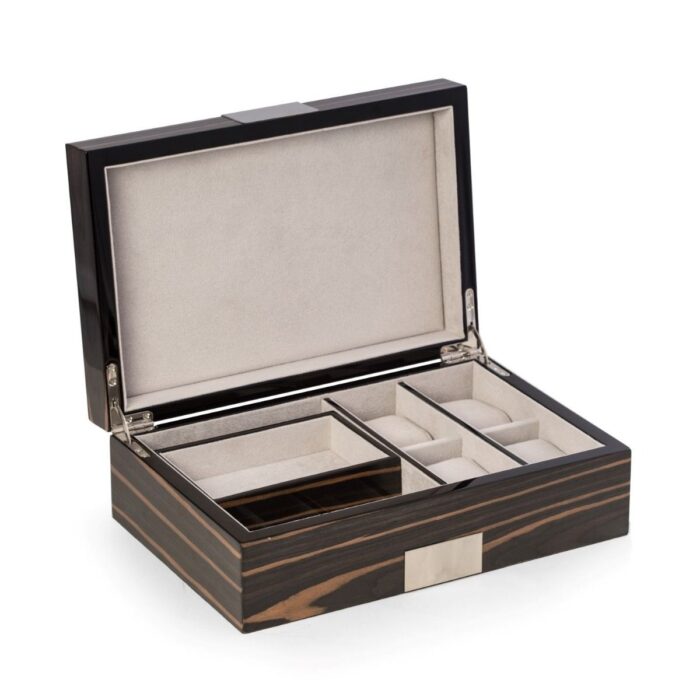 bey berk valet box jewelry box easton ebony wood 000 Watch Winders, Watch Boxes & Watch Safes Bey Berk Valet Box Jewelry Box Easton Ebony Wood