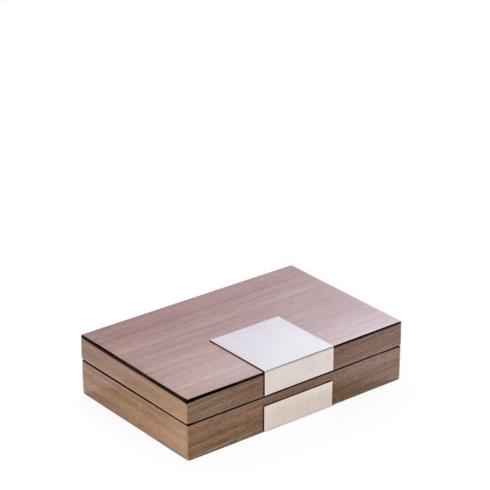 bey berk valet box jewelry box prince silver walnut 00 Watch Winders, Watch Boxes & Watch Safes Bey Berk Valet Box Jewelry Box Prince Silver Walnut