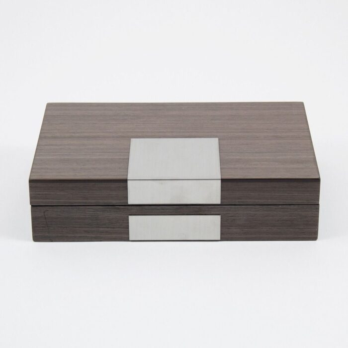 bey berk valet box jewelry box prince silver walnut 000 Watch Winders, Watch Boxes & Watch Safes Bey Berk Valet Box Jewelry Box Prince Silver Walnut