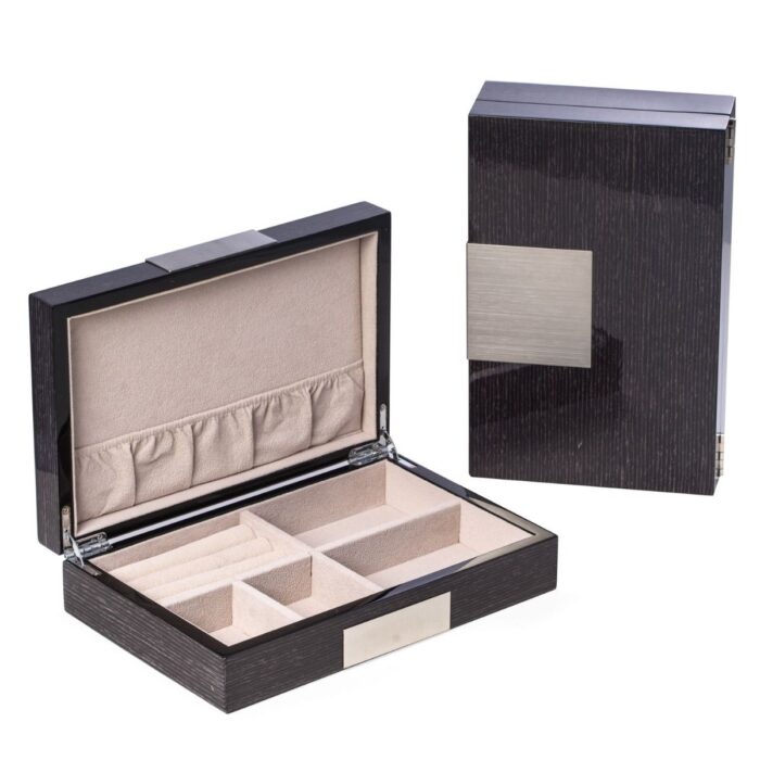 bey berk valet box jewelry box prince steel gray 00 Watch Winders, Watch Boxes & Watch Safes Bey Berk Valet Box Jewelry Box Prince Steel Gray