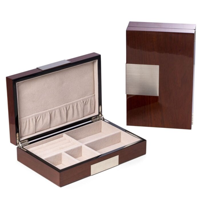bey berk valet box jewelry box prince walnut brown 00 Watch Winders, Watch Boxes & Watch Safes Bey Berk Valet Box Jewelry Box Prince Brown Walnut
