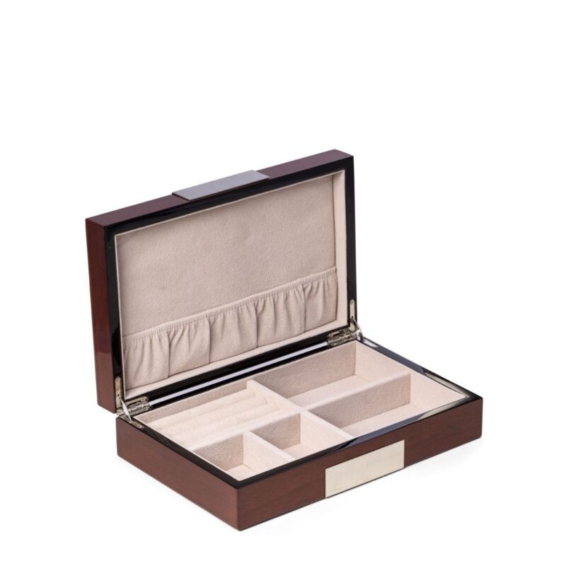 bey berk valet box jewelry box prince walnut brown 000 Watch Winders, Watch Boxes & Watch Safes Bey Berk Valet Box Jewelry Box Prince Brown Walnut