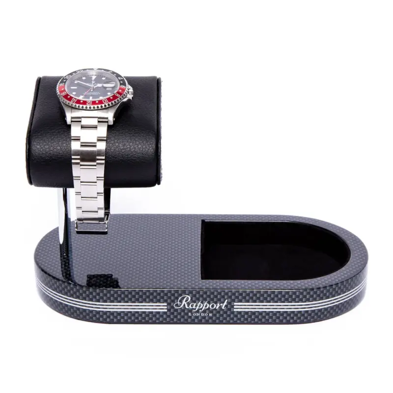 rapport watch stand with tray formula carbon fibre Watch Winders, Watch Boxes & Watch Safes Watch Winders, Watch Boxes & Watch Safes